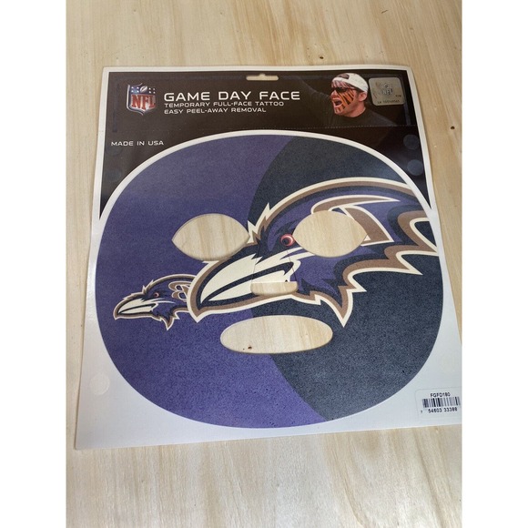 NFL Pick your Team Game Day Super Fan Face Mask Temporary Tattoo Chiefs Colts - Picture 5 of 14